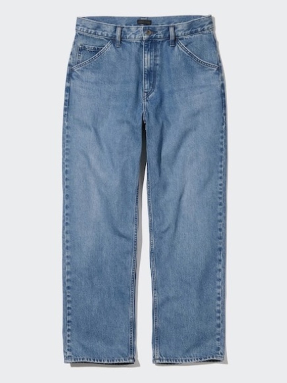 Uniqlo Men's Classic Wide-Leg Blue Jeans